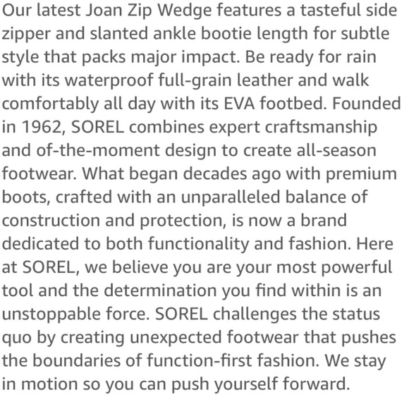 Sorel Women's Joan of Arctic Wedge II Zipper Boot Women’s Size 7.5 - Picture 7 of 7